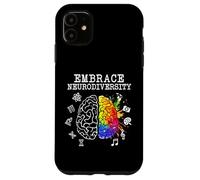 Neurodiversity Shirt | Embrace ADHD Autism ASD Tshirt Coque pour iPhone 11