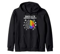 Neurodiversity Shirt | Embrace ADHD Autism ASD Tshirt Sweat à Capuche