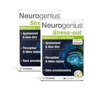 NEUROGENIUS STRESS OUT | Gestion du Stress et Résistance | Complément Nootropique pour la Sérénité Mentale | Formule avec Basilic Sacré, Rhodiola & Grande Camomille | 30 Capsules - 3C PHARMA