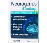 3 Chênes Complément alimentaire Neurogenius Étudiant – Concentration et Mémoire – 30 comprimés