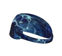 Neurologie des neurones et des cellules cérébrales 3D,Bandeau de Sport Unisexe, Bandeau élastique Multi-usages pour Cheveux