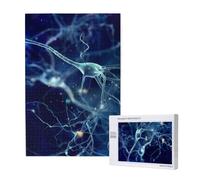 Neurologie des neurones et des cellules cérébrales 3D,Puzzle Familial en Bois de 1 000 pièces pour Adultes et Adolescents