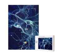 Neurologie des neurones et des cellules cérébrales 3D,Puzzle Familial en Bois de 300 pièces pour Adultes et Adolescents
