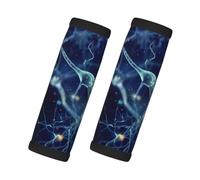 Neurologie des neurones et des cellules cérébrales en 3D, Lot de 2 protections pour poignées de valise, housses de poignée souples et confortables, étiquette à bagages