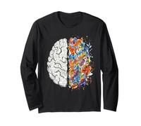 Neurologue Cerveau Gauche et Droite Pensée Créativité Concept Manche Longue