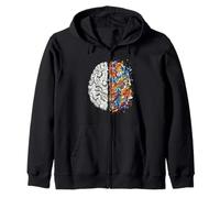 Neurologue Cerveau Gauche et Droite Pensée Créativité Concept Sweat à Capuche