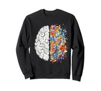 Neurologue Cerveau Gauche et Droite Pensée Créativité Concept Sweatshirt