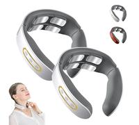 NeuroNeck Pro, Solution 11-en-1 Pour La Nuque, Masseur Cervical NeuroNeck Pro Avec 4 Têtes, 6 Modes, 9 Niveaux, Soulage Les Tensions Cervicales, Pour La Maison, Le Bureau Et Les Voyages (Blanc*2)