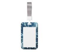 Neurons-Abstract Porte-badge vertical en ABS avec film de numérisation transparent