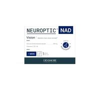 NEUROPTIC NAD - 300 mg Nicotinamide riboside - Rétablit le taux de NAD+ - Santé visuelle - Vitamines C, B2 et B6 - Complément alimentaire - 30 gélules - 1 mois