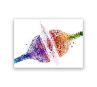 Neuroscience abstrait coloré ligne neurale affiche neurone arbre neurologie affiche cerveau nerf anatomie médecine Murale Art clinique bureau Murale Decoration biologie médicale cadeau I20082