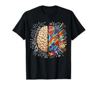 Neuroscience du Cerveau coloré pensée Gauche et Droite T-Shirt
