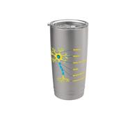Neuroscientist Nucleus Neurobiologist Neuroscience Biologie Gobelet isotherme en acier inoxydable double paroi