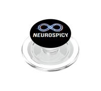 Neurospicy Infinity Loop | Humour autistique TDAH - Glitch Art PopSockets PopGrip pour MagSafe