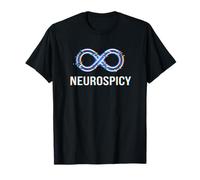 Neurospicy Infinity Loop | Humour autistique TDAH - Glitch Art T-Shirt