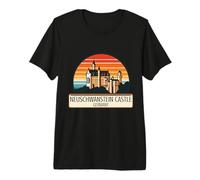 Neuschwanstein Castle Bavière Allemagne Souvenir Souvenir T-Shirt Haut de Gamme
