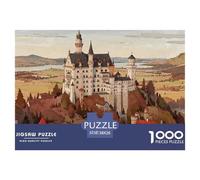 Neuschwanstein Castle Puzzle en Bois Imperméable Puzzles De 1000 Pièces pour Adultes Cadeaux Impossible Jeux Éducatifs