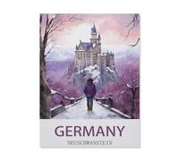 Neuschwanstein Germany，Puzzle 1500 Pieces Paper Puzzle Adult Children's Educational Toy Family Decompression Game（57x87cm）-EF69