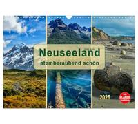 Neuseeland - atemberaubend schön (Wandkalender 2026 DIN A3 quer), CALVENDO Monatskalender: Neuseeland, ein beindruckendes Land, in dem fast jede Klimazone zu finden ist.