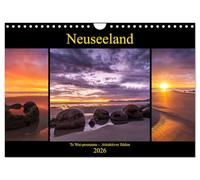 Neuseeland - Attraktiver Süden (Wandkalender 2026 DIN A4 quer), CALVENDO Monatskalender: Die Südinsel Neuseelands ist die Insel der Gegensätze.