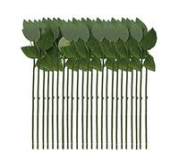 NEUSID Lot de 24 tiges de roses artificielles en plastique pour bouquets de bricolage, décoration de fête de mariage