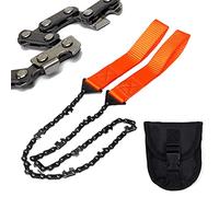 NEUSOP Scie à Chaîne de Survie Portatif Tronçonneuse Pocket Saw Scie à Main, Tronçonneuse Manuelle Portable, Pocket Chainsaw kit Survie pour Camping, Randonnée, Outil Chasse Survie Gear