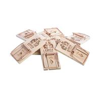 Neustanlo Lot de 5 pièges à Souris en Bois, piège à Percussion, Grande Force de Frappe - Facile à Utiliser