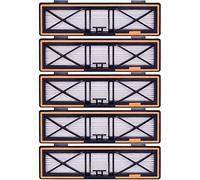 Neutop Lot de 5 filtres HEPA H13 de rechange orange compatibles avec Neato D10, D9, D8, D7, D6, D5, D4, D3, aspirateurs robotiques.