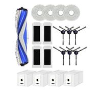 Neutop Pièces de rechange compatibles avec Ecovacs Deebot T30 Omni, T30 PRO Omni, T30 Max, accessoires pour robot aspirateur avec 1 brosse principale, 4 filtres, 6 brosses latérales, 4 serpillères, 4
