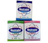 Neutradol - Désodorisant de zone : Lot de 3 boules de gel Power Orbs (1 Super Fresh, 1 Fresh Pink, 1 Original) pour un air propre et frais à la maison, au travail et en voiture
