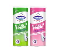 Neutradol Shake It Fresh Lot de 2 désodorisants pour moquette et moquette Rose et super parfum 350 g