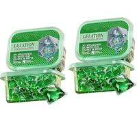 Neutralisateur d'odeurs en gel，30 capsules vertes hautement concentrées pour le contrôle des odeurs dans la salle de bain et la maison，Capsules désodorisantes hydrosolubles，non toxiques et écologiques