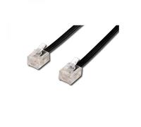 Neutralle Câble téléphonique 4 fils RJ11 mâle - RJ11 mâle 10 m pour modem ADSL noir