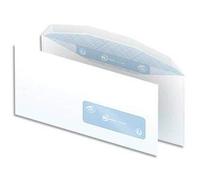 Boîte de 1000 enveloppes Blanches gommées 80g mise sous pli automatique DL2 114X229 fenêtre 35x100