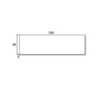 NEUTRE BoŒte de 1000 etiquettes d'affranchissement 1 front format 140x40 mm.