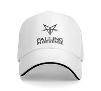 Neutre extérieur Chapeau de Soleil Rock Falling in Reverse Logo Casquette de Baseball Hip Hop Musique Sandwich Cap Unisexe Chapeaux Polyester Casquette Course Golf Accessoires Parfaits