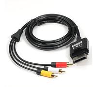 Neutre RCA vidéo composite AV Cable pour Xbox 360 S fin (Jeu câble audio vidéo avec 3 prises RCA)