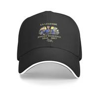Neutre Unisexe Pop sing0r Johnny Hallyday Casquettes, Chapeaux rétro de France, étoile Rocck, Casquette de Camionneur, Chapeau de pêche, Casquette de Baseball réglable, Mode d’été