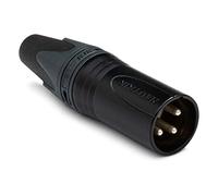 NEUTRICK, Fiche XLR Male Noire 3 broches à souder, NC3MXX-BAG
