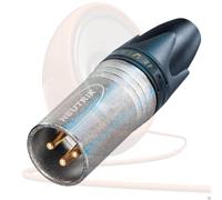 Neutrik 3 Broche NC3MXX-EMC Mâle XLR Connecteur Doré Broches Emi Bruit Réducteur