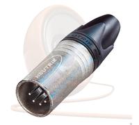 Neutrik 5 Broche NC5MXX Mâle XLR Connecteur Argent Corps, Éclairage DMX