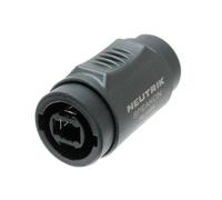 Neutrik Adaptateur à 4 Pôles Verrouillable pour Deux Fiches NL2/4FC SpeakON Noir