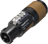 Neutrik NL2FXX-W-S Fiche haut-parleur mâle, droit Nombre de pôles: 2 noir-marron 1 pc(s)