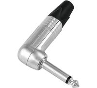 Neutrik connecteur jack coudé 6,3 mm, 2 pôles, avec contacts nickel et boîtier métallique avec Chuck