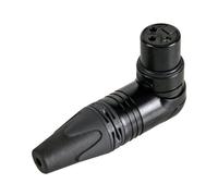 XLR femelle, coudé Neutrik NC3FRX-BAG Nombre de pôles: 3 noir 1 pc(s)