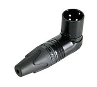 Velleman Connecteur XLR Neutrik 3 points mâle coudé nickelé contacts argentés noir