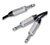 Neutrik Mono Jack Divisé Into 2 Double Jacks. Guitare Amp Séparateur Câble 1m 2m