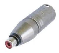 NA2 mPMF Adaptateur XLR-Cinch XLR mâle-Cinch (RCA) femelle