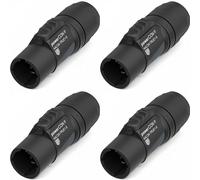 NEUTRIK NAC3M-TRUE1-S Lot de 4 supports de câble d'alimentation True1 20 A
