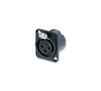 NEUTRIK NC3FD-LX-BAG - Prise XLR Audio 3P, Châssis, Noir